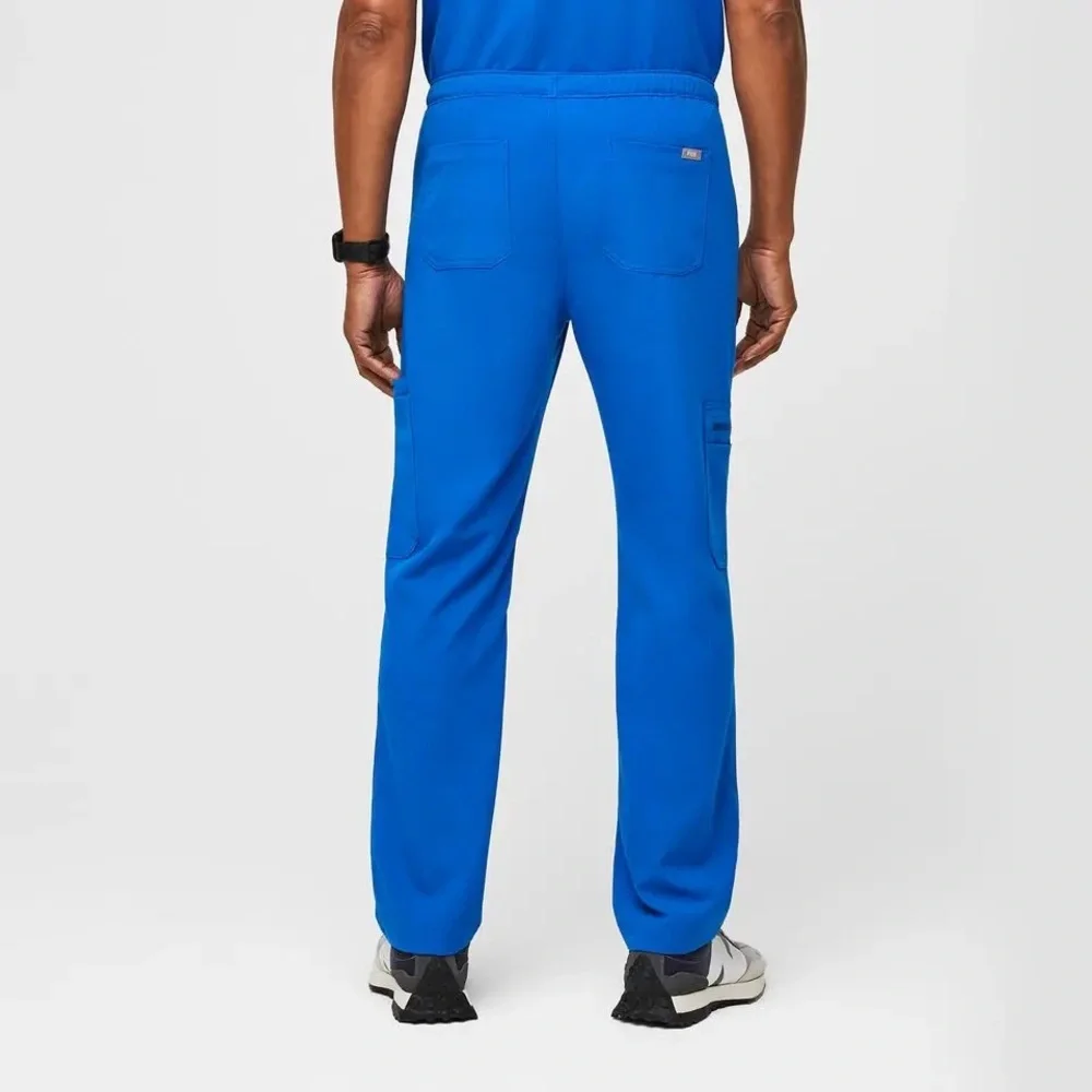 Figs Men's CAIRO ZIP FLY SCRUB PANTS in royal Blue Sz M